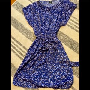 Mossimo purple and gold belted dress